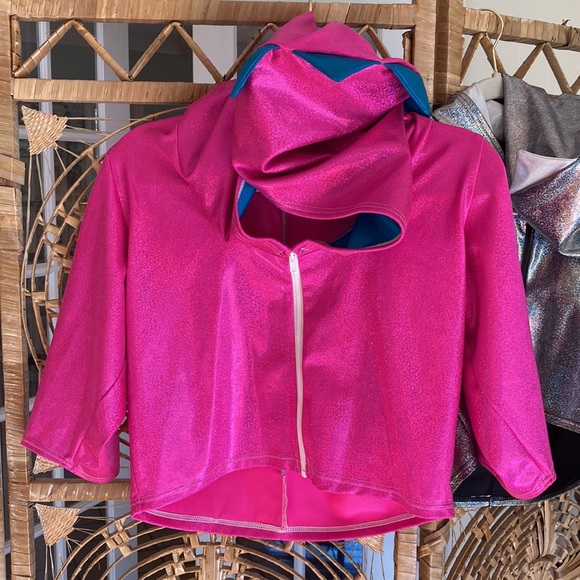 1/3 Coquetry Clothing Cropped Holographic Jackets in Size L/XL Each $85 - Picture 7 of 17